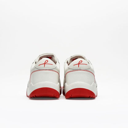 Red Leather Low Top Sneaker
