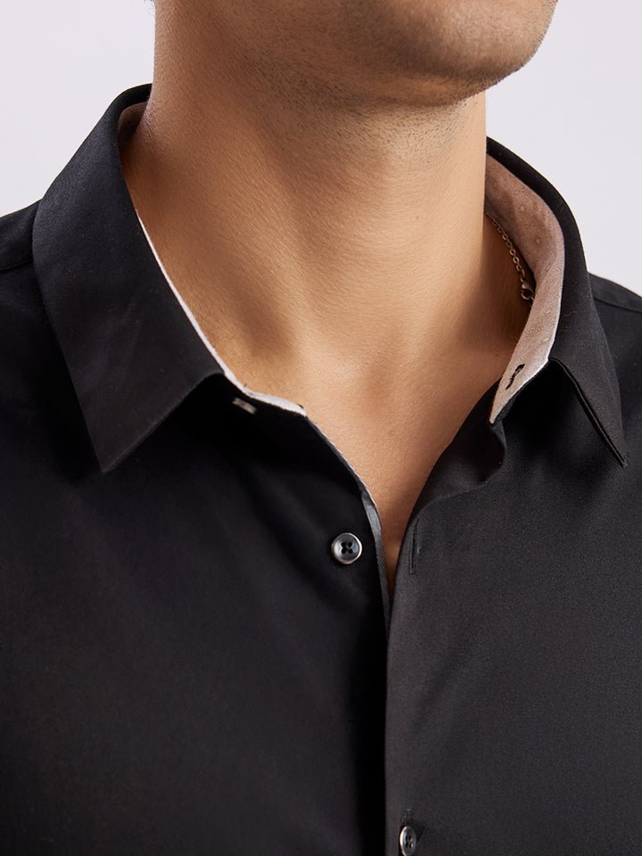 Rhythm Cotton Satin Shirt - Stretch Fit | Kingdom Of White at Broadway