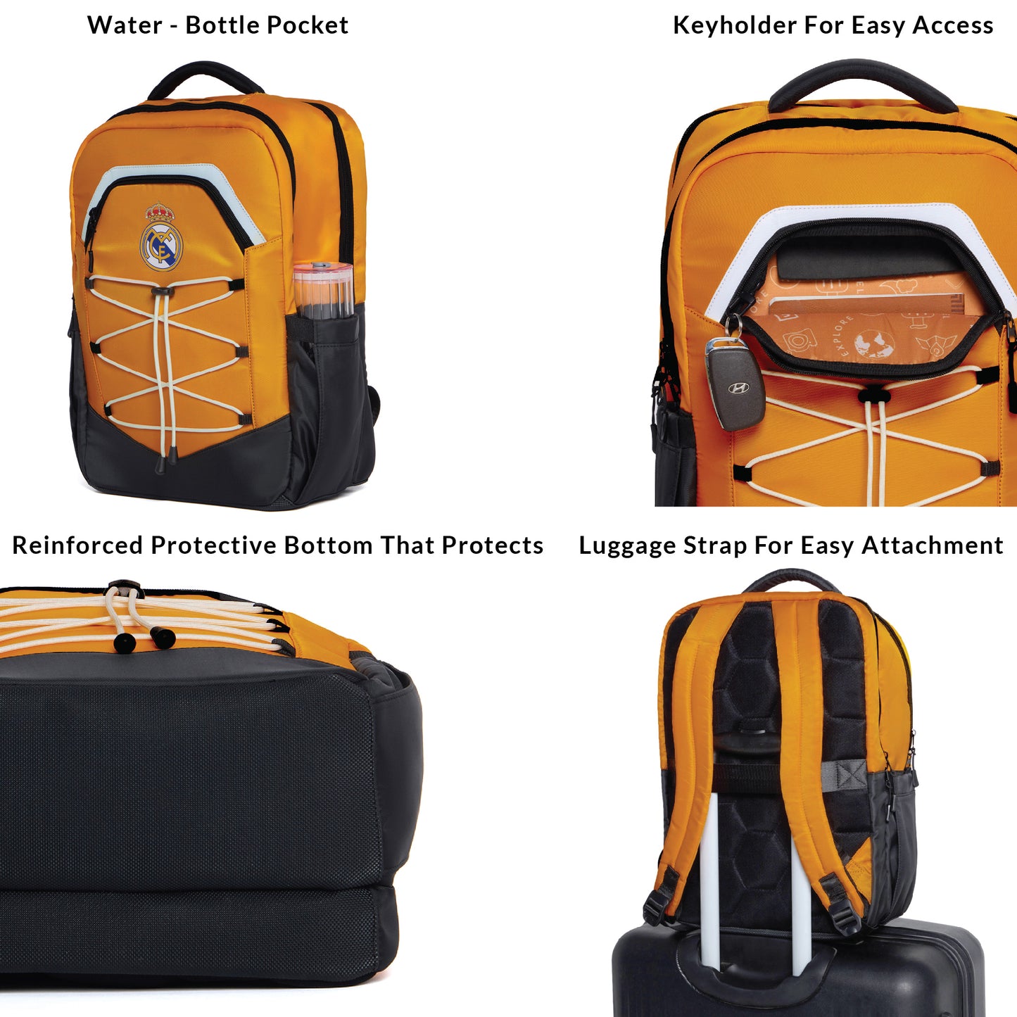 CARRIALL | REAL MADRID -Roar Backpack (Orange)