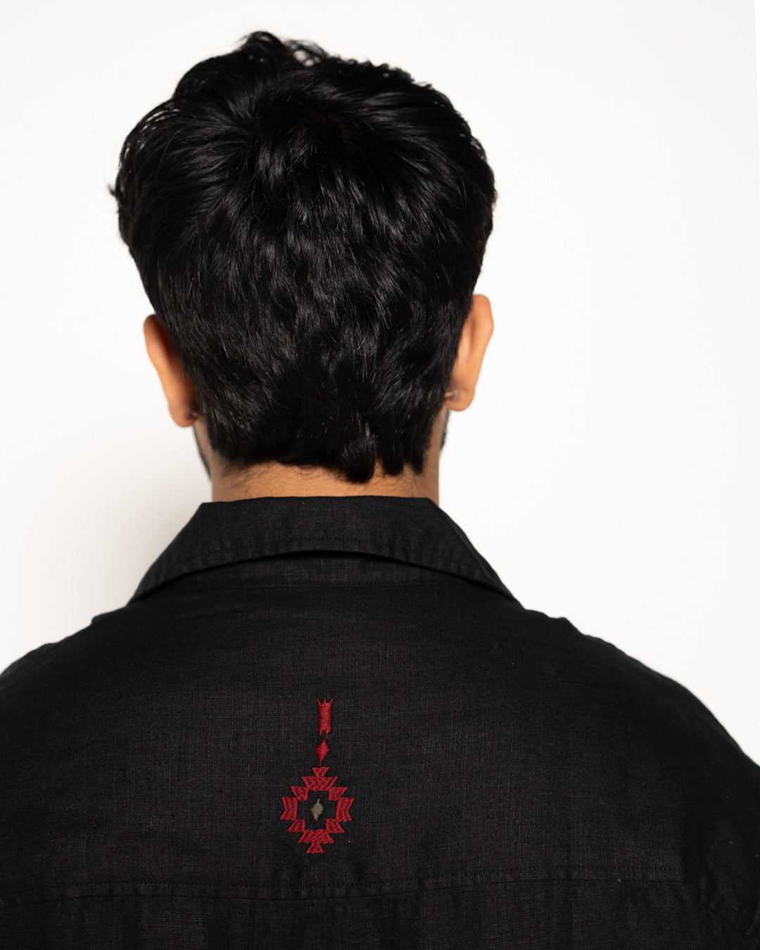 Culture Embroidery Shirt_Black
