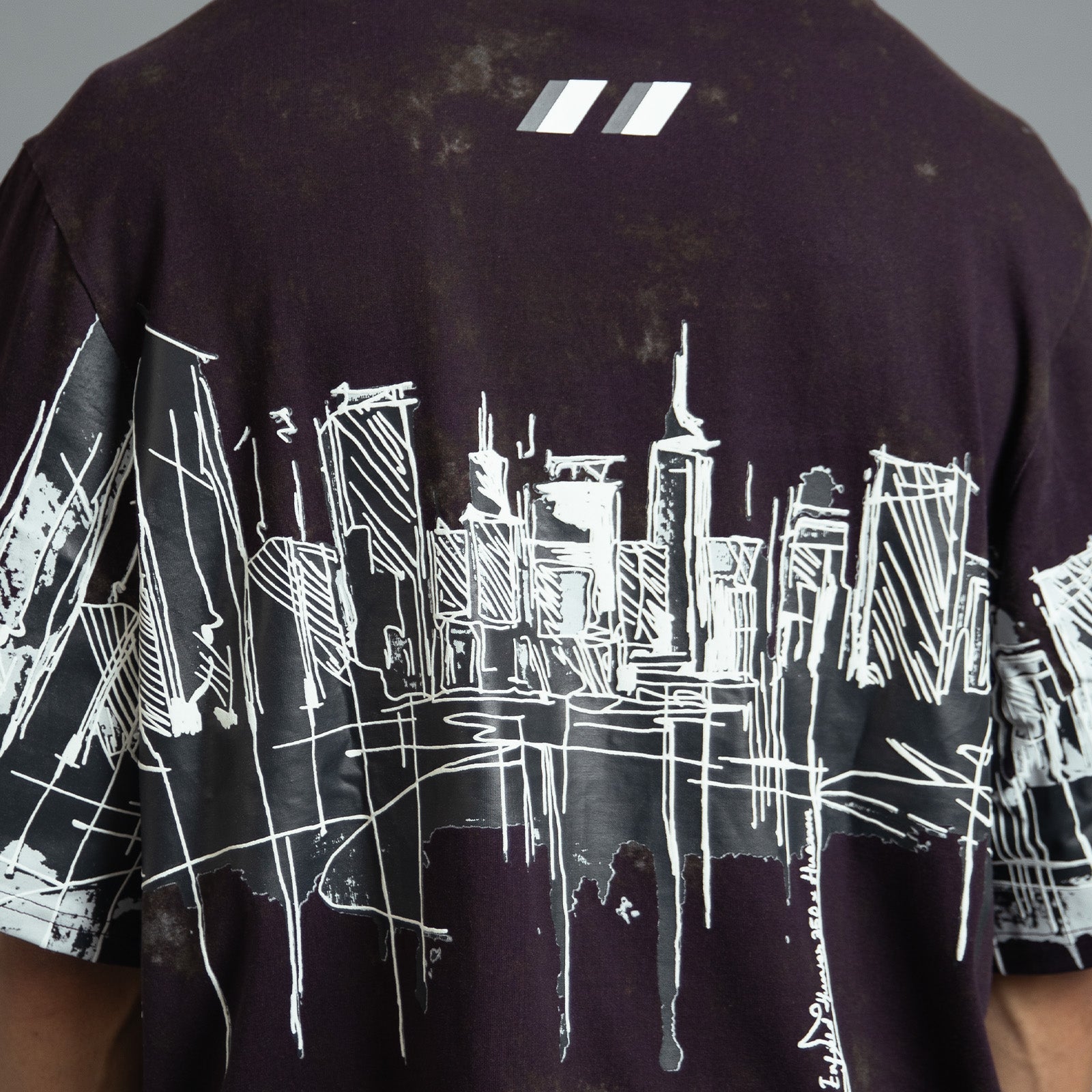 Royal Enfield Hunter 350 x HUEMN T-shirt (Dark Purple) | Huemn at Broadway