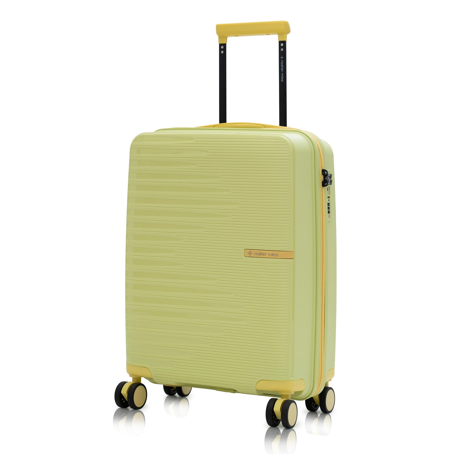 Nasher Miles Havelock TSA Lock and Anti-Theft Hard-Sided Polypropylene Cabin Luggage Green 20 inch |55 Trolley Bag | Suitcase