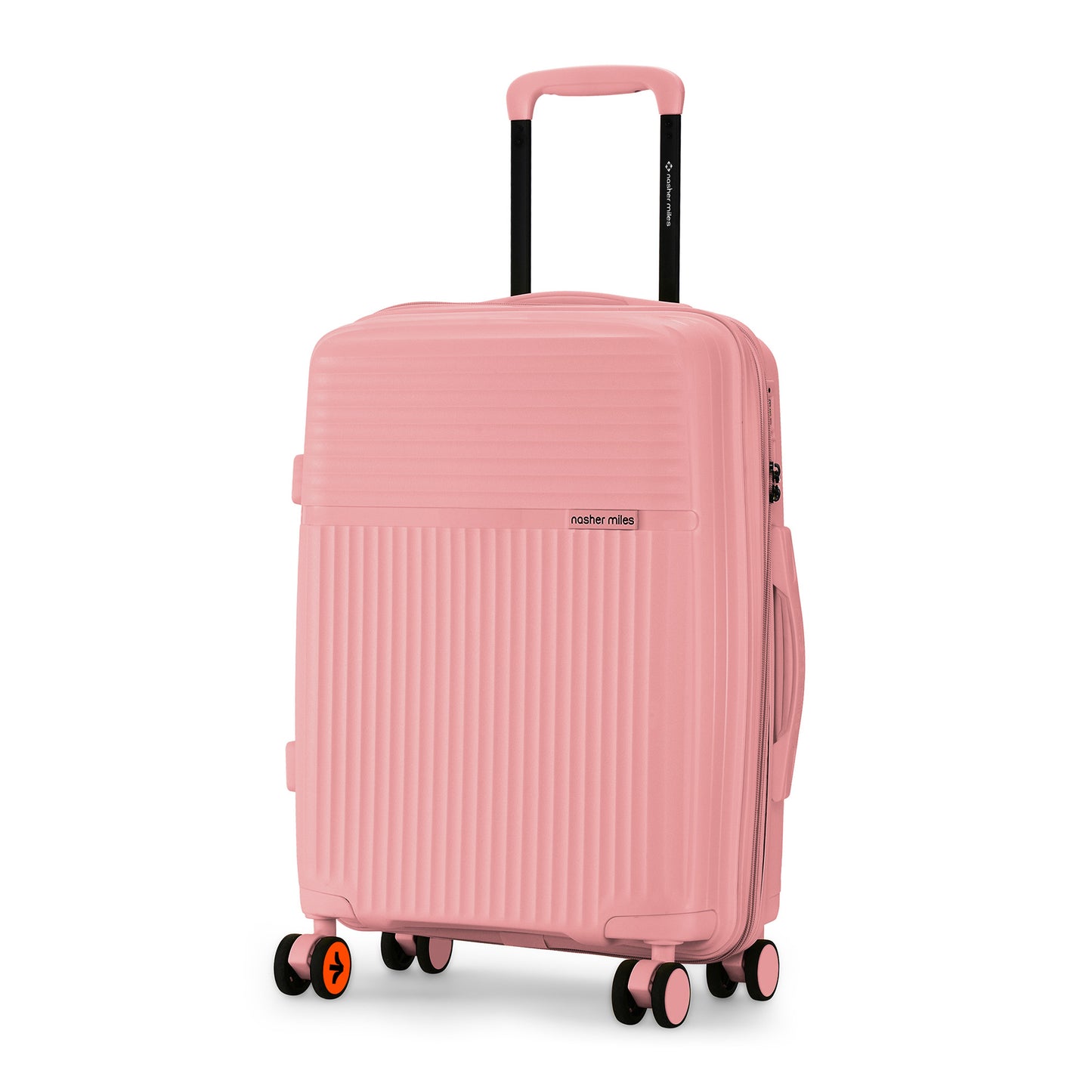Nasher Miles Krabi Expander Hard-Sided Polypropylene Cabin Luggage Peach 20 inch |55 Trolley Bag