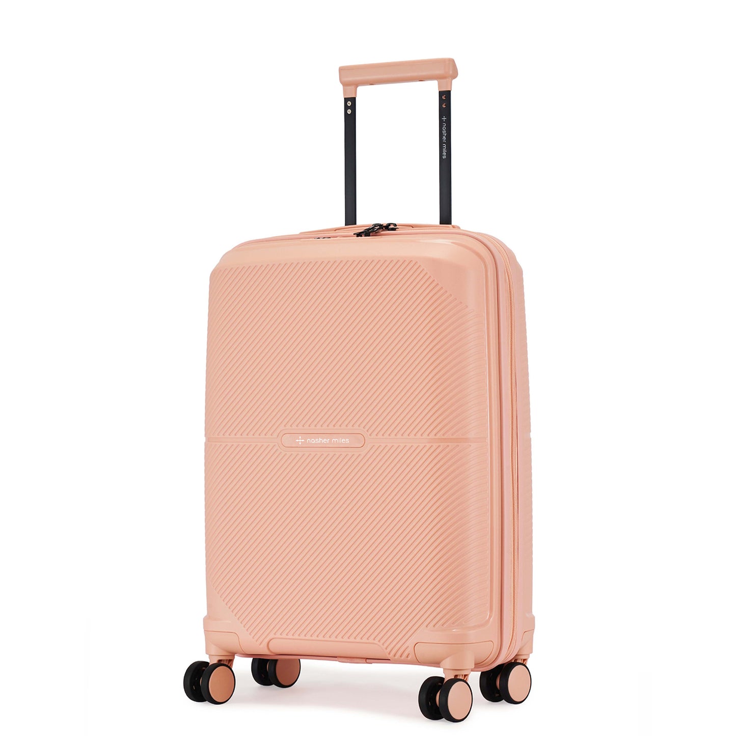Nasher Miles Hawaii TSA Lock and Anti-Theft Hard-Sided Polypropylene Cabin Luggage Peach 20 inch |55 Trolley Bag | Suitcase