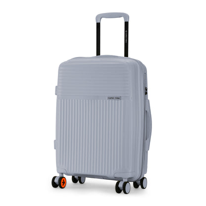 Nasher Miles Krabi Expander Hard-Sided Polypropylene Cabin Luggage Grey 20 inch |55 Trolley Bag