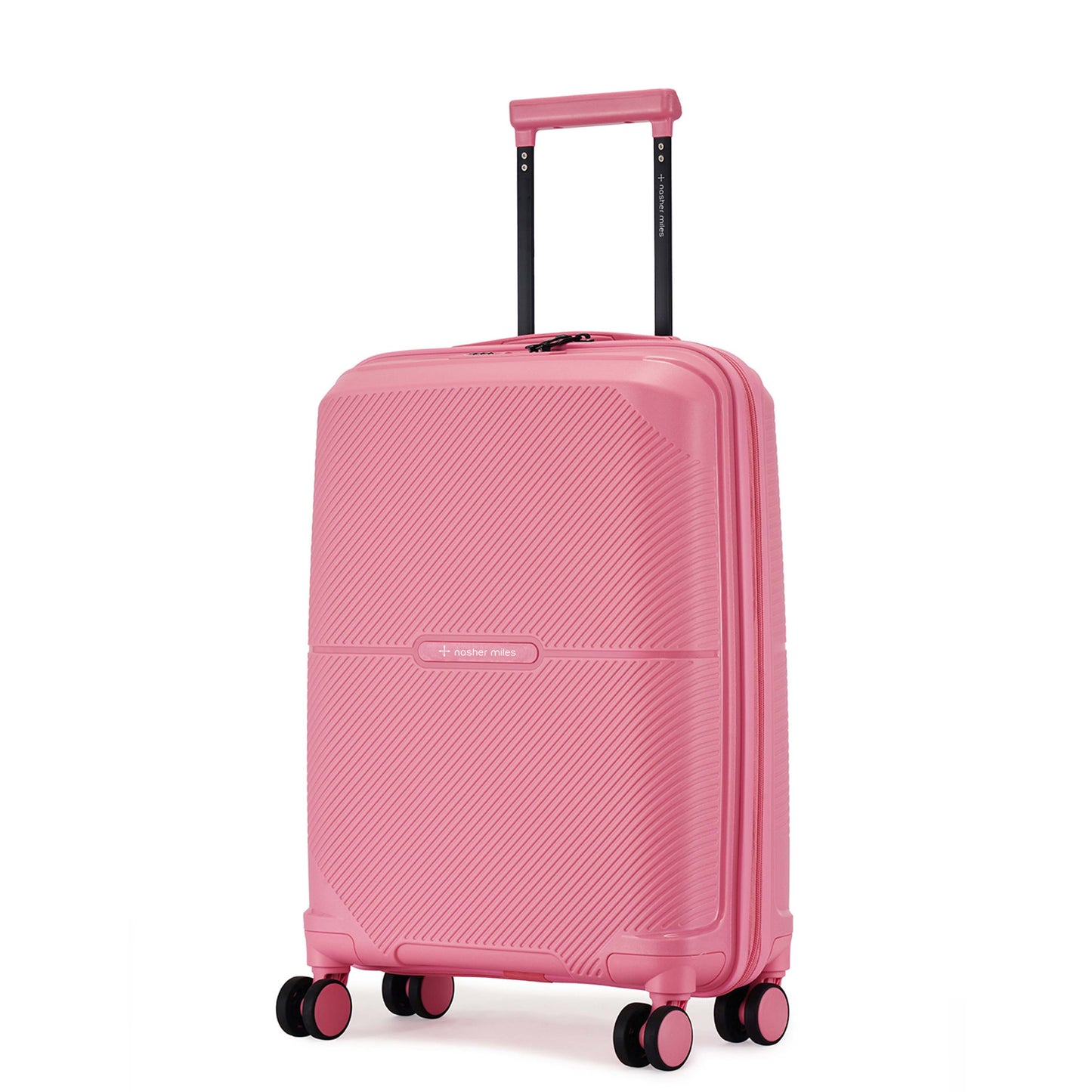Nasher Miles Hawaii TSA Lock and Anti-Theft Hard-Sided Polypropylene Cabin Luggage Pink 20 inch |55 Trolley Bag | Suitcase