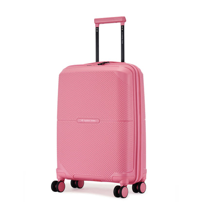 Nasher Miles Hawaii TSA Lock and Anti-Theft Hard-Sided Polypropylene Cabin Luggage Pink 20 inch |55 Trolley Bag | Suitcase
