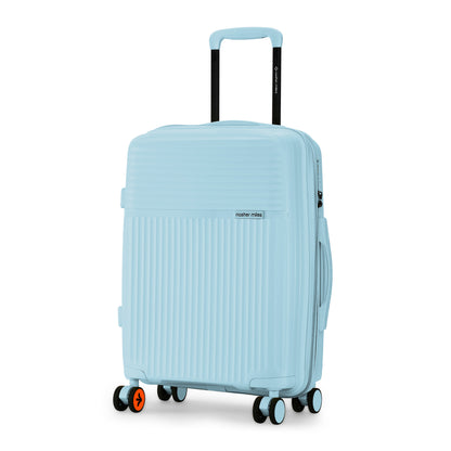 Nasher Miles Krabi Expander Hard-Sided Polypropylene Cabin Luggage Light Blue 20 inch |55 Trolley Bag
