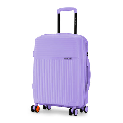 Nasher Miles Krabi Expander Hard-Sided Polypropylene Cabin Luggage Pastel Purple 20 inch |55 Trolley Bag