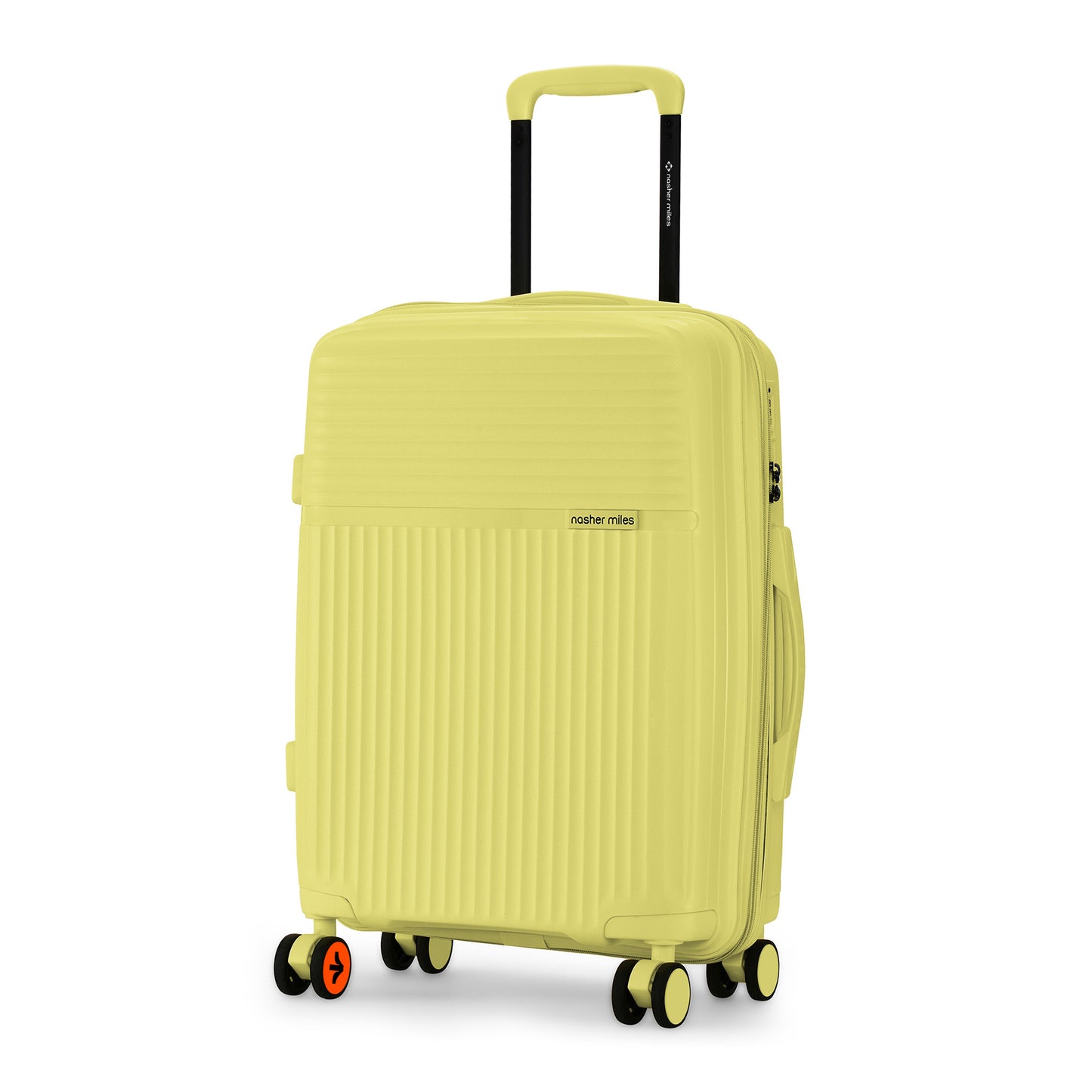 Nasher Miles Krabi Expander Hard-Sided Polypropylene Cabin Luggage Yellow 20 inch |55 Trolley Bag
