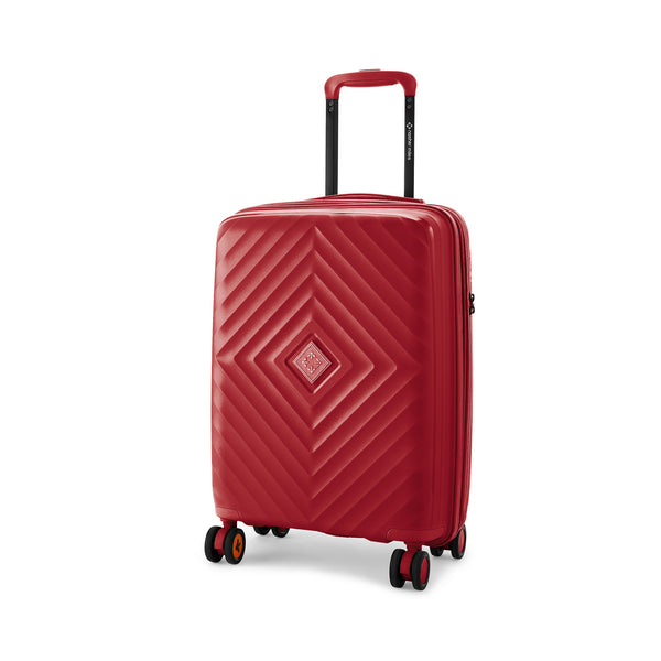 Nasher Miles Antwerp Hard-Sided Polypropylene Cabin Luggage 20 inch | 55cm TSA Lock 8 Wheels & Expander Small Trolley Bag for Travel | Suitcase (Maroon)