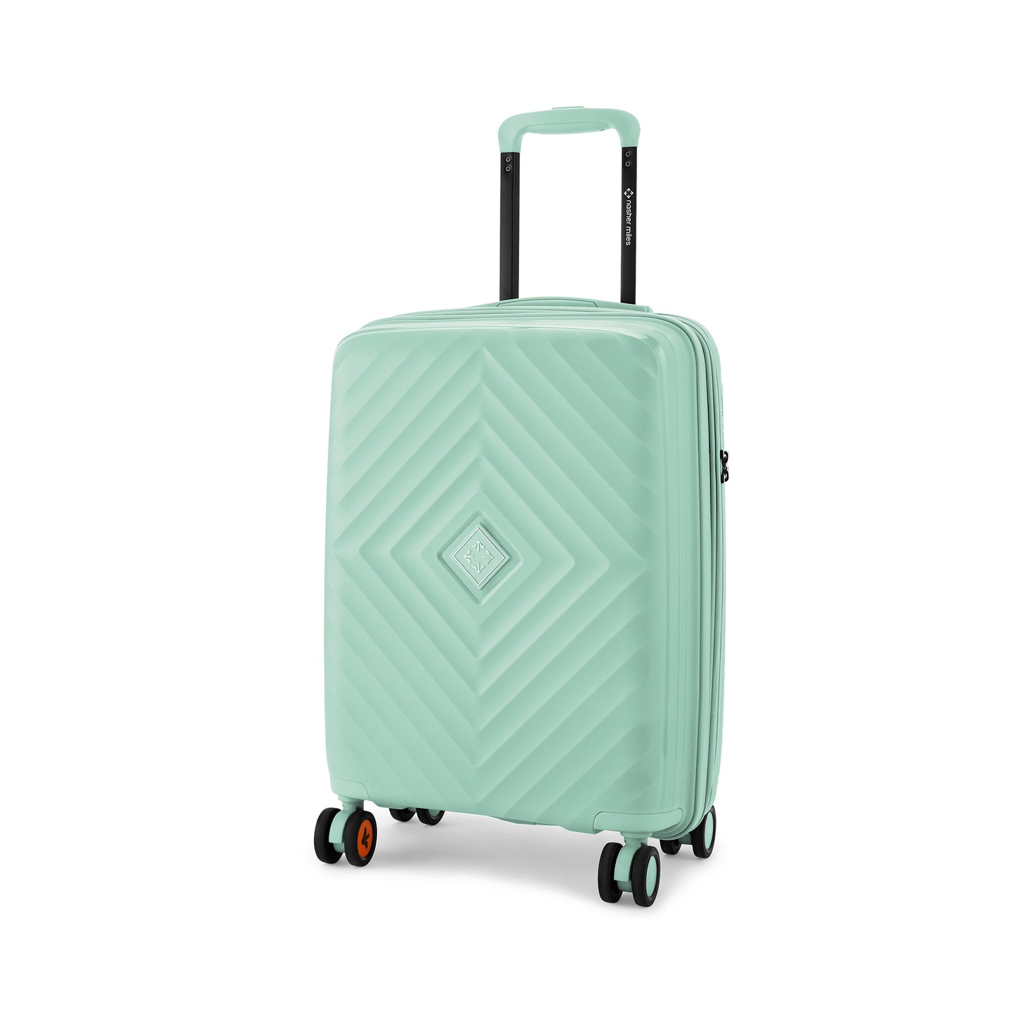 Nasher Miles Antwerp Hard-Sided Polypropylene Cabin Luggage 20 inch | 55cm TSA Lock 8 Wheels & Expander Small Trolley Bag for Travel | Suitcase (Pastel Green)