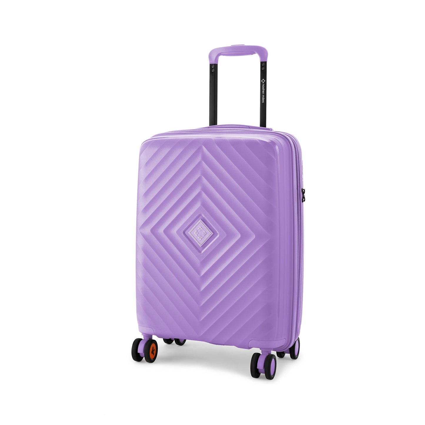Nasher Miles Antwerp Hard-Sided Polypropylene Cabin Luggage 20 inch | 55cm TSA Lock 8 Wheels & Expander Small Trolley Bag for Travel | Suitcase (Pastel Purple)