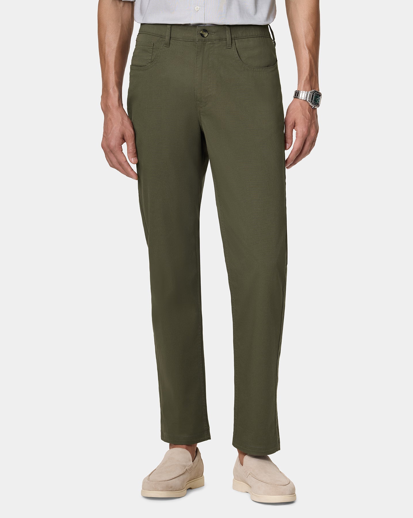The 5 Pocket Dobby Pant Thyme