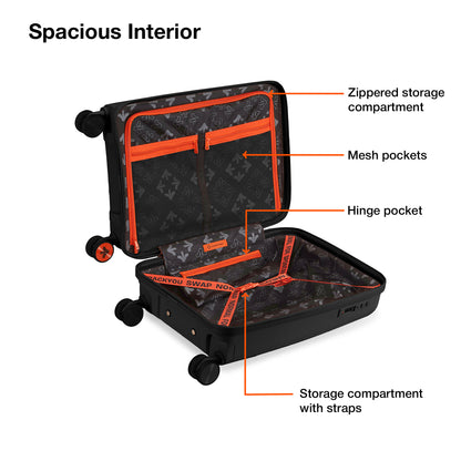 Nasher Miles Coorg Hard-Sided Polypropylene Cabin Luggage Black 20 inch |55 Trolley Bag