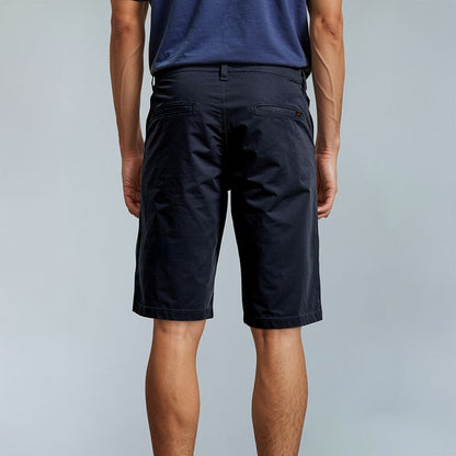 Men's Cotton Twill Chino Baggy Shorts - Navy Blue