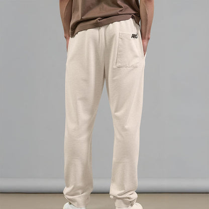 Men's French Terry Joggers - Beige Melange