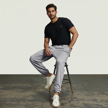 Men's French Terry Joggers - Grey Melange
