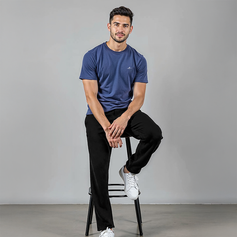 Men's French Terry Joggers - Black