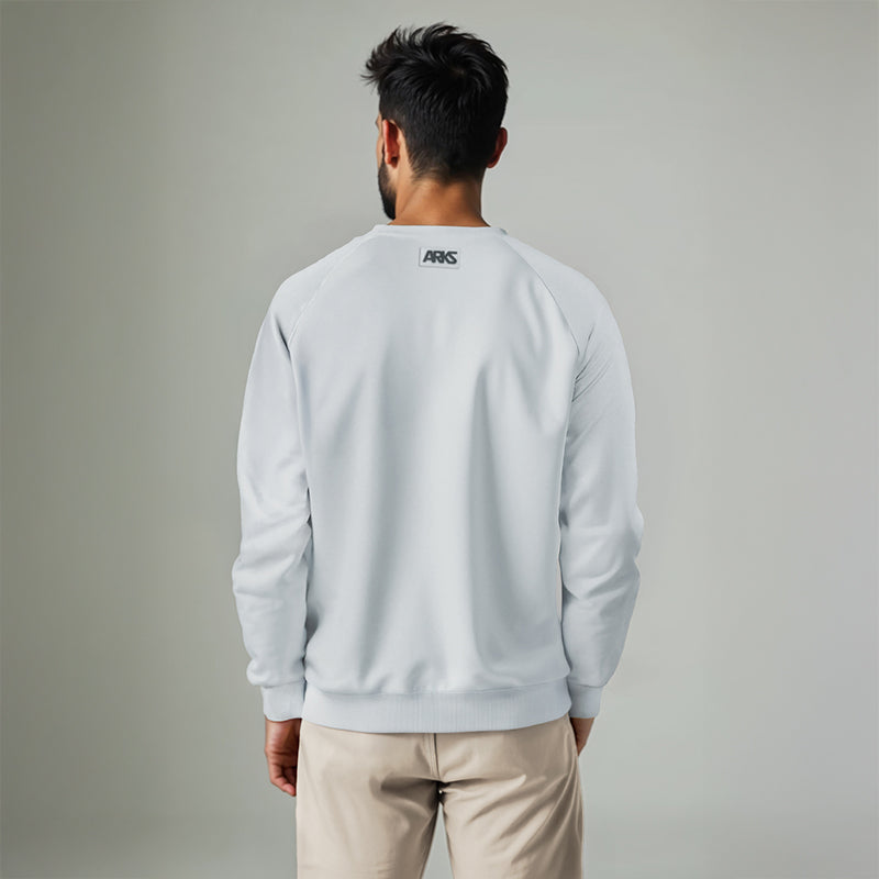 Men's French Terry Raglan Sleeve Sweatshirt - Dawn Blue