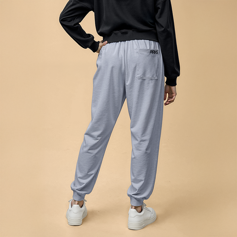 Women's French Terry Joggers - Grey Melange