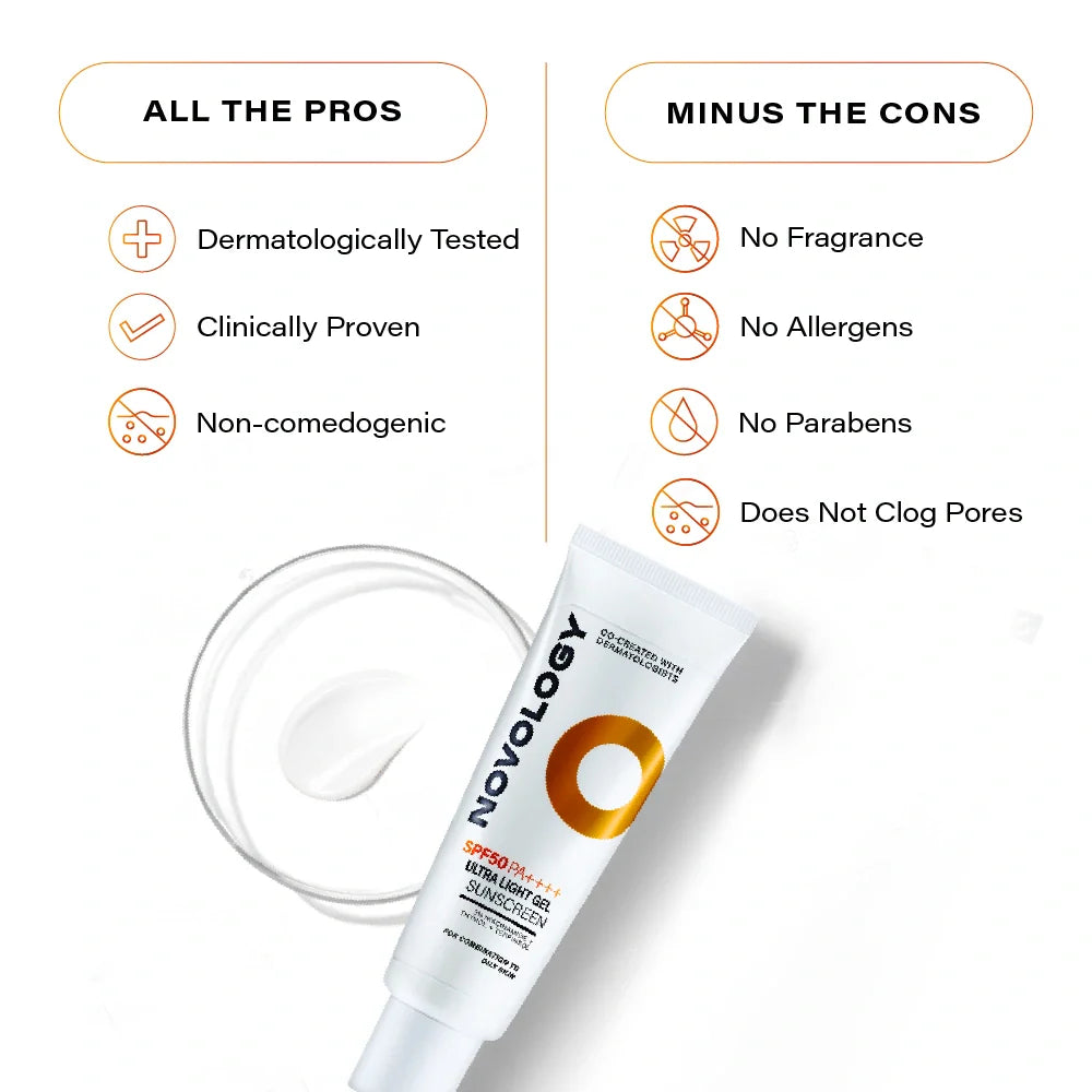SPF50 PA++++ Ultra Light Gel Sunscreen, 50g