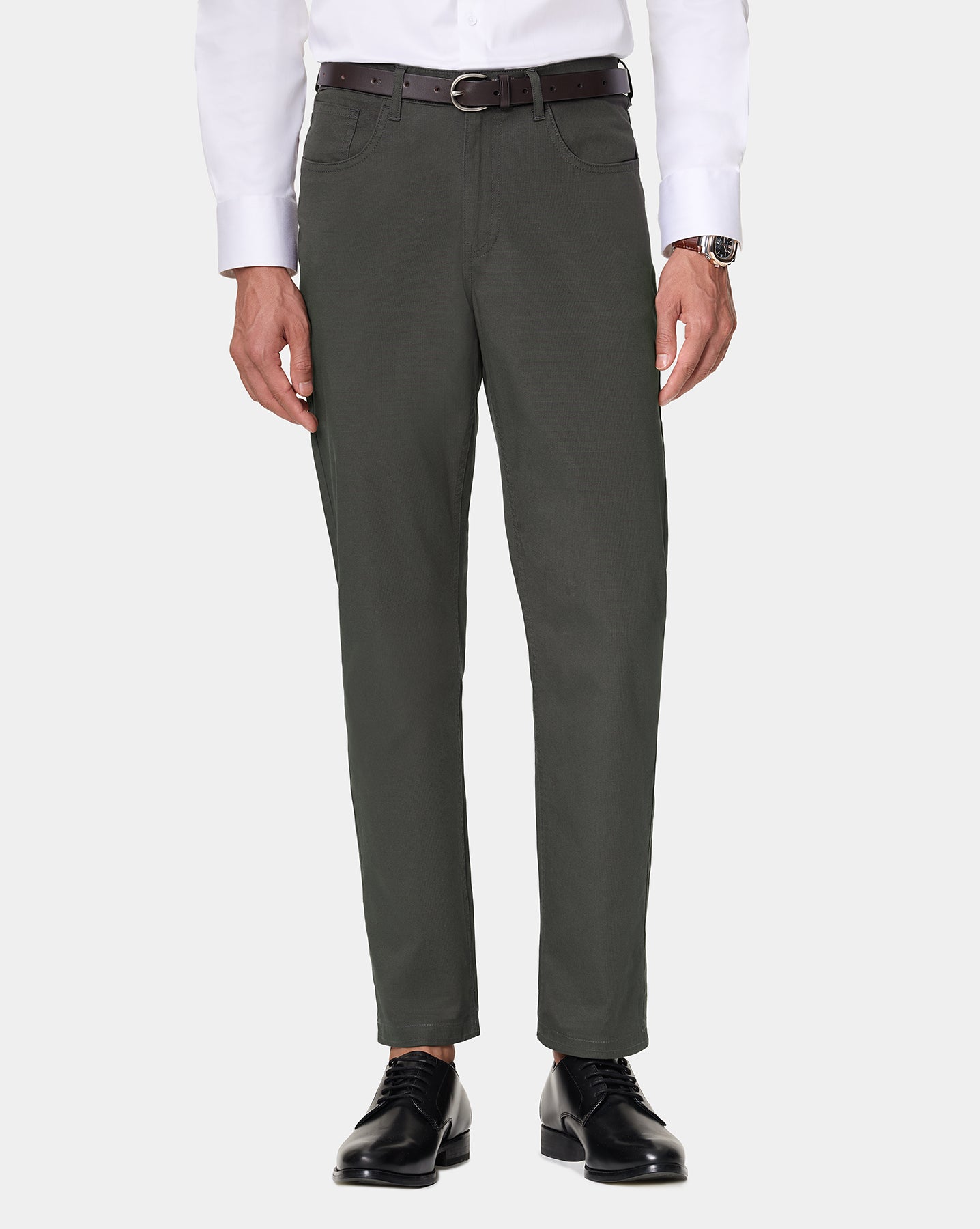 The 5 Pocket Dobby Pant Granite