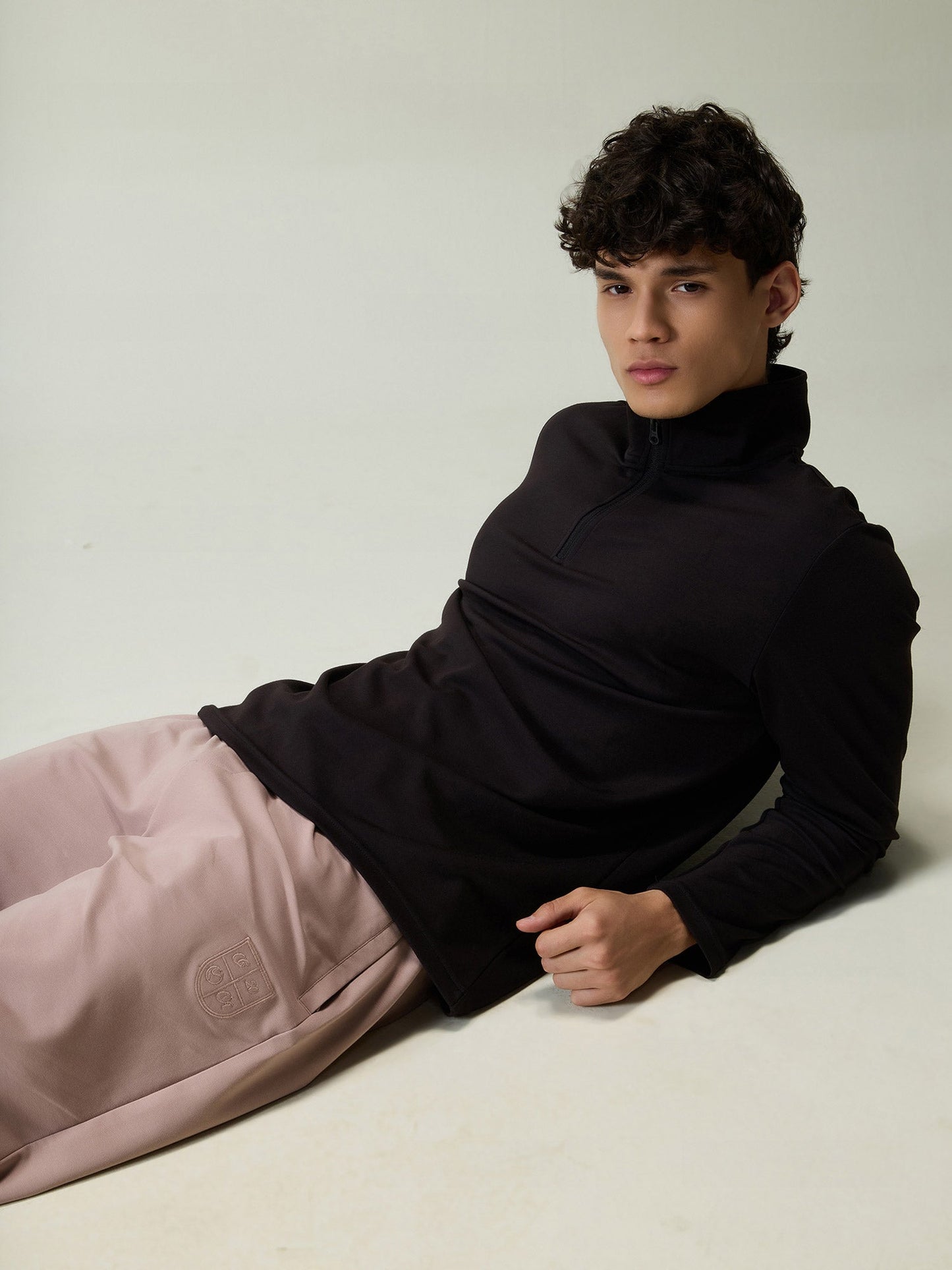 Black Modal Quarter Zip