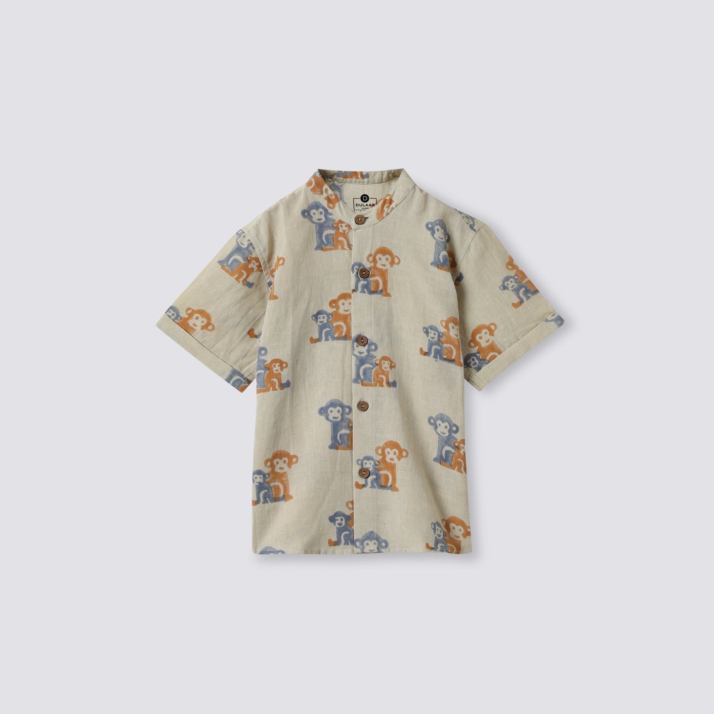 Cotton Linen Shirt | Hand-Block Printed