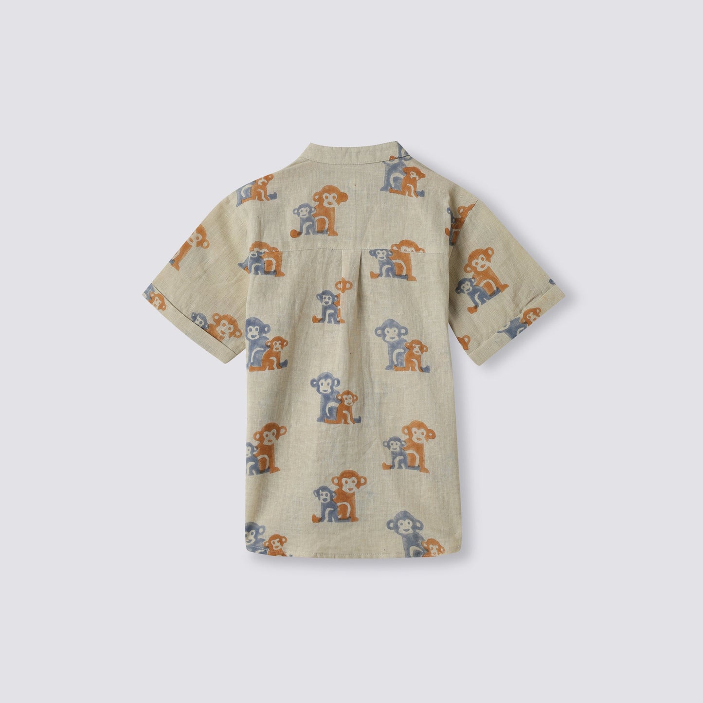 Cotton Linen Shirt | Hand-Block Printed