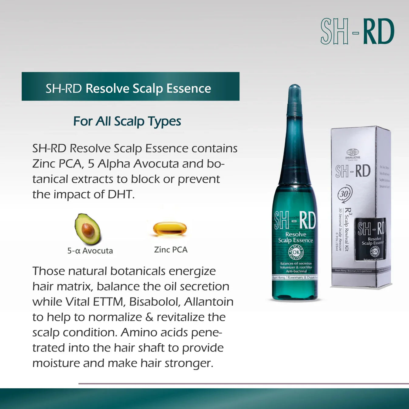 SH-RD Resolve Scalp Essence | Sulfate-Free & Silicone-Free | Balancing Scalp Treatment for All Scalp Types