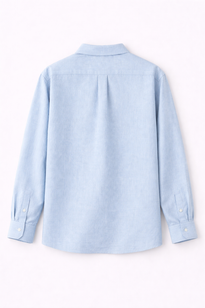 Chapter2Drip Light Blue linen shirt (Jr) â€” view 2