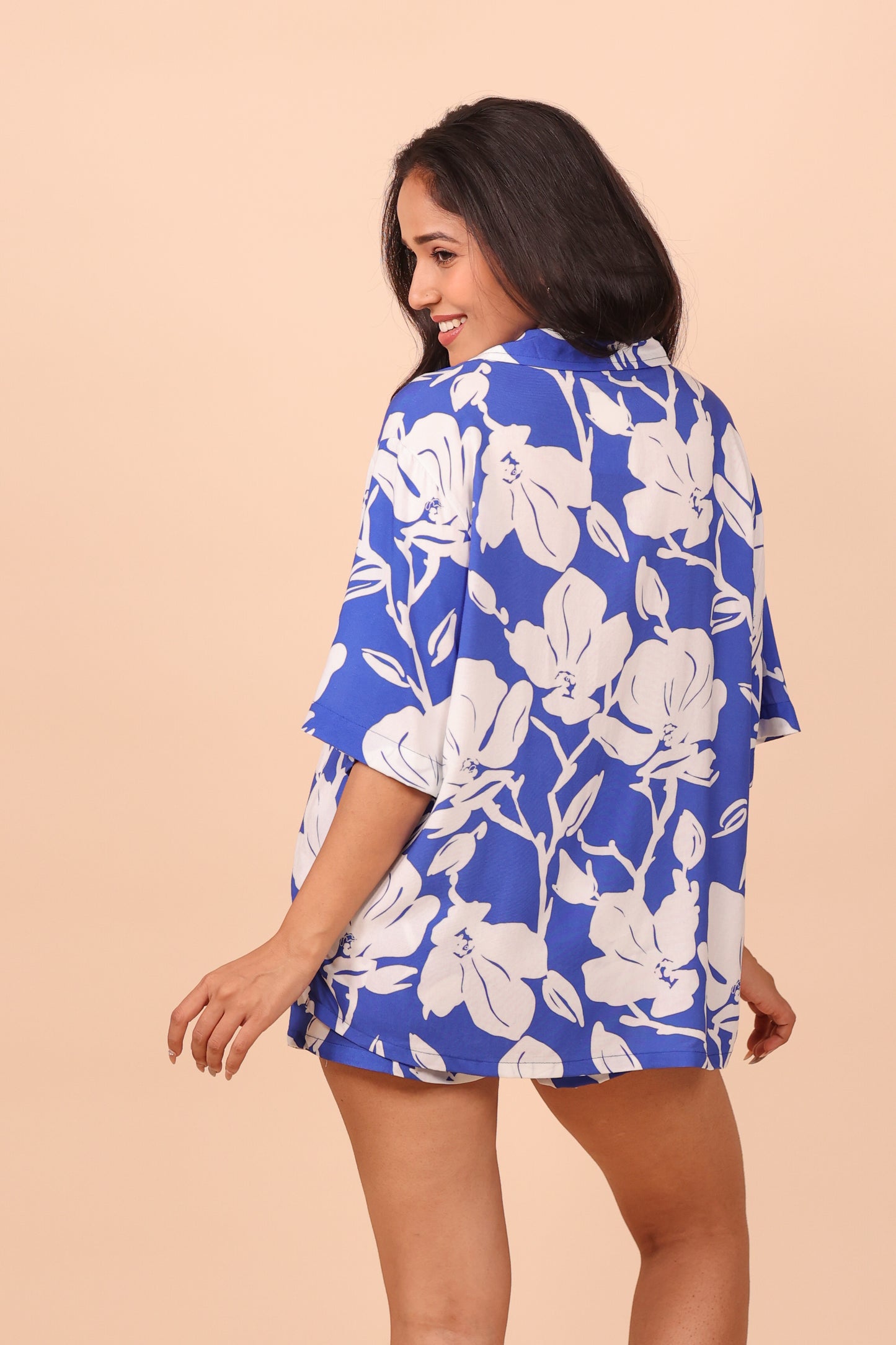 Iris Azure Shorts set Loungewear | Masha at Broadway