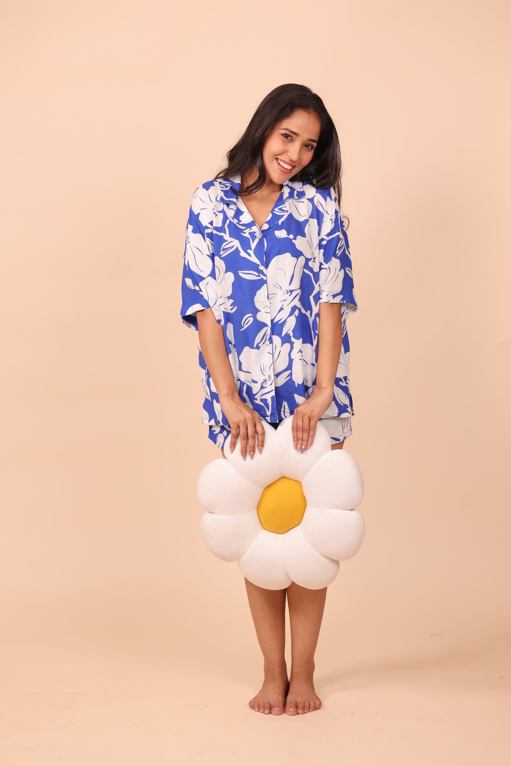 Iris Azure Shorts set Loungewear | Masha at Broadway