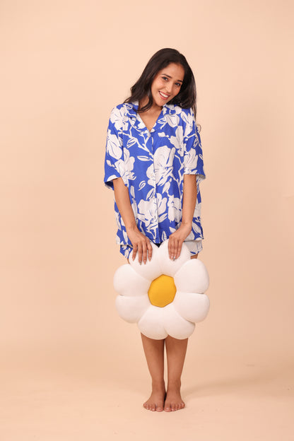 Iris Azure Shorts set Loungewear | Masha at Broadway