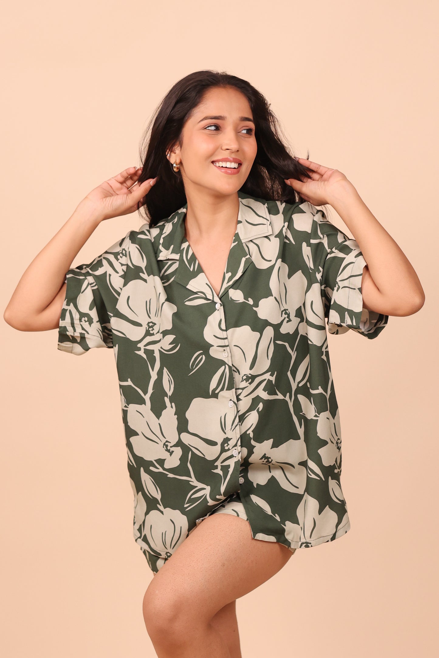 Iris Sage Shorts set Loungewear | Masha at Broadway