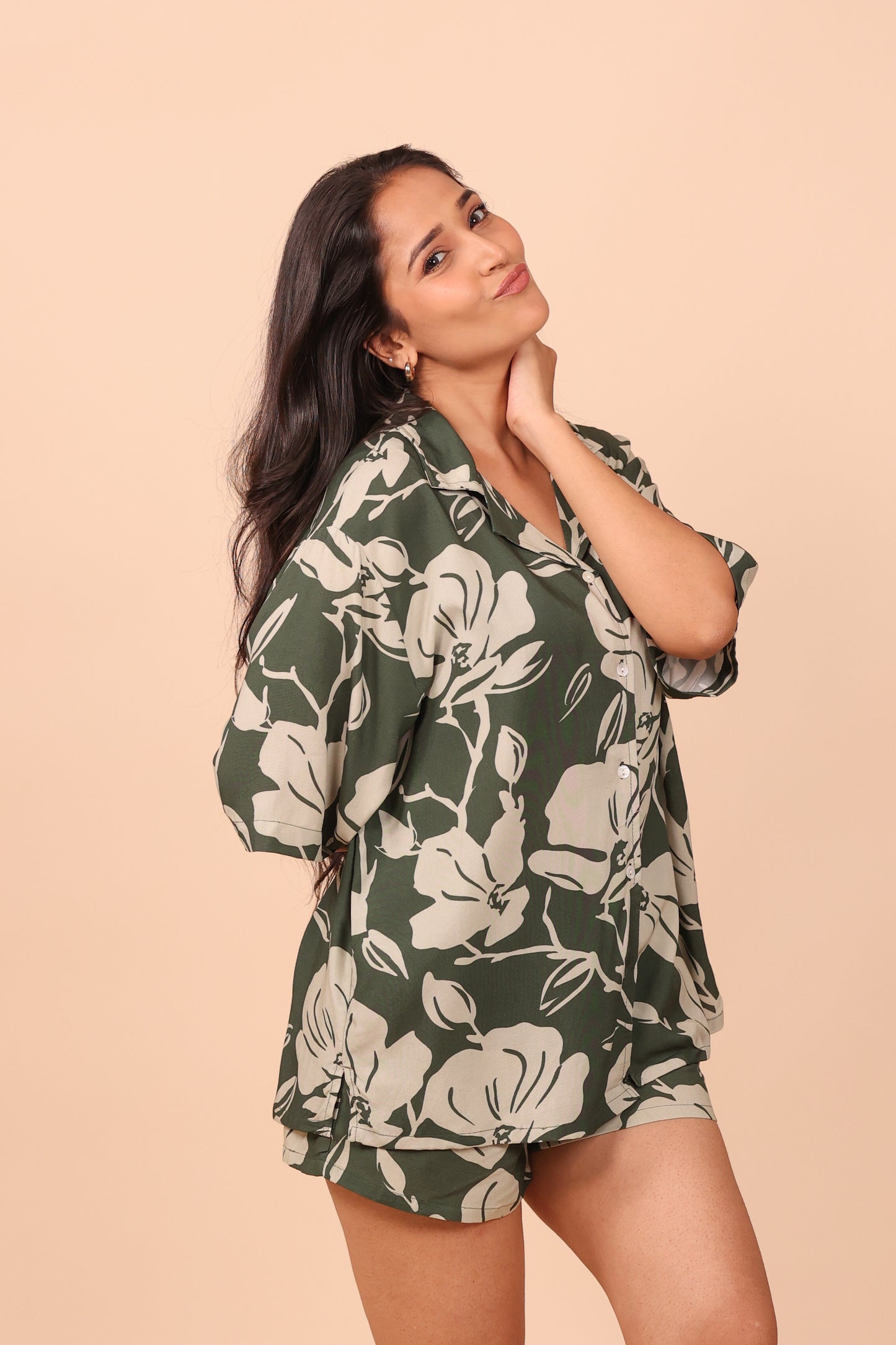 Iris Sage Shorts set Loungewear | Masha at Broadway
