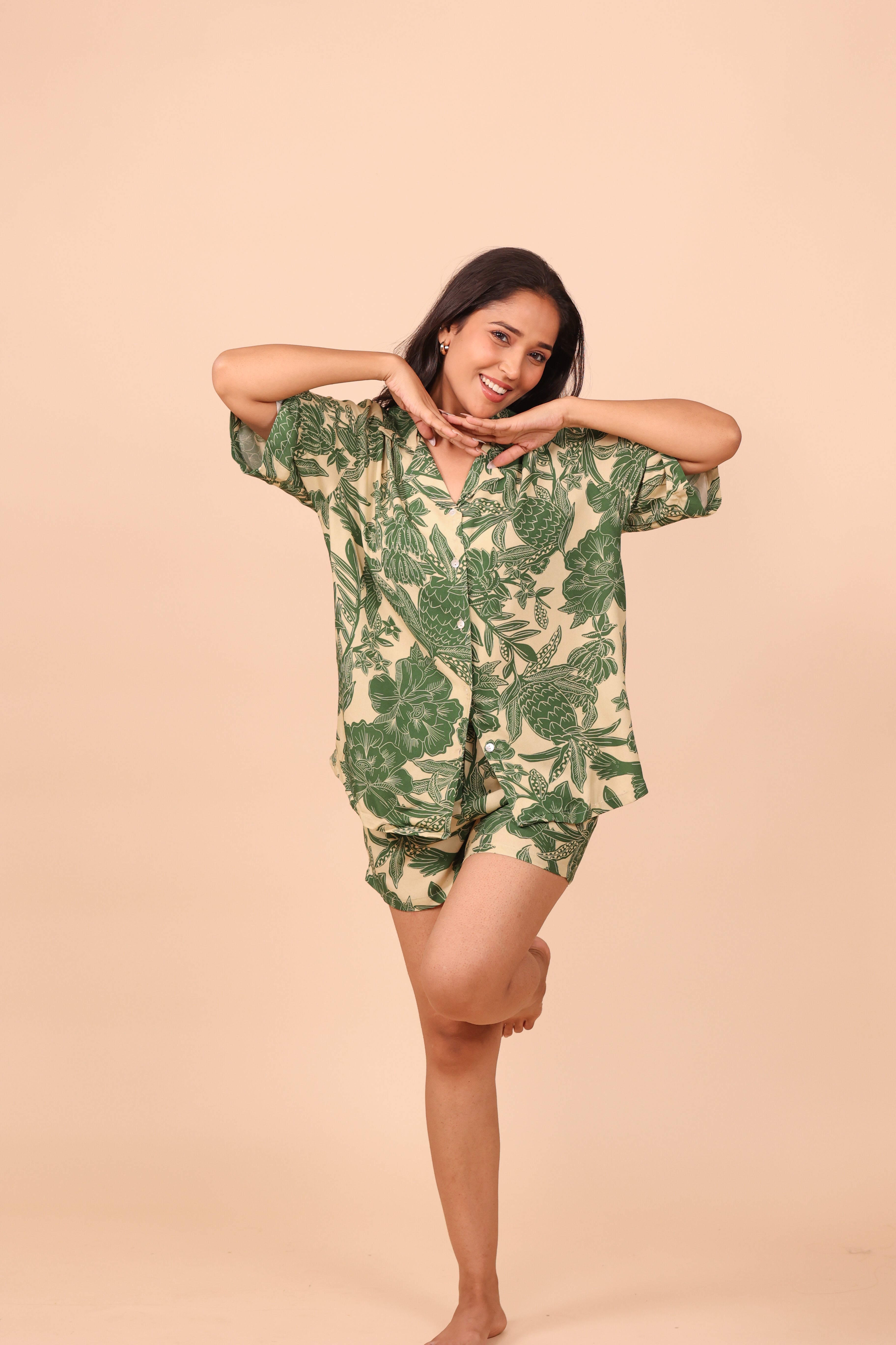 Pineapple Shorts set Loungewear | Masha at Broadway