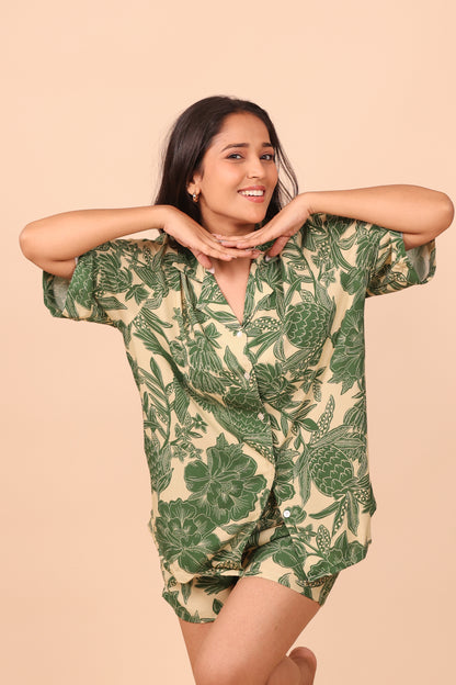 Pineapple Shorts set Loungewear | Masha at Broadway