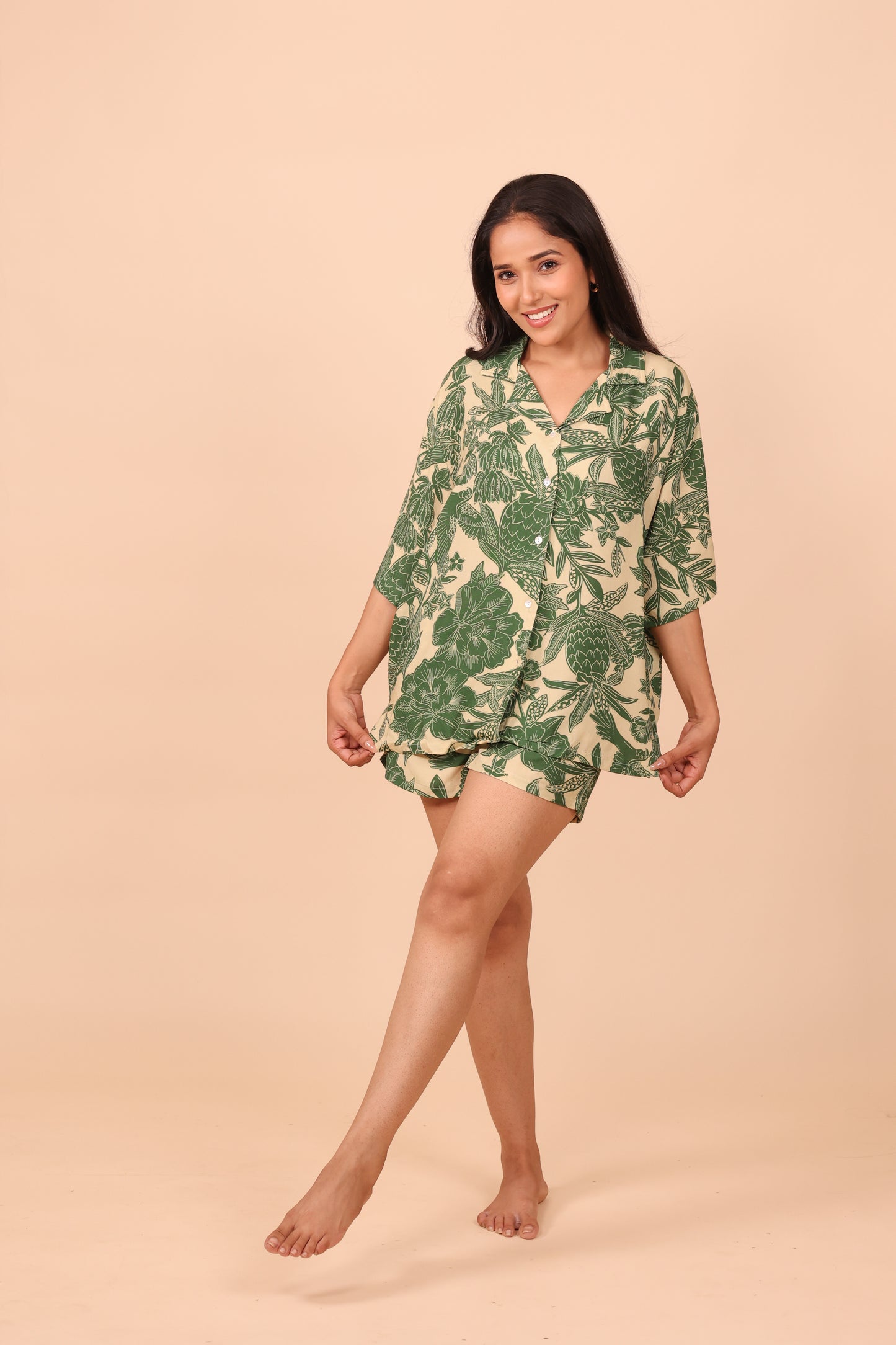 Pineapple Shorts set Loungewear | Masha at Broadway