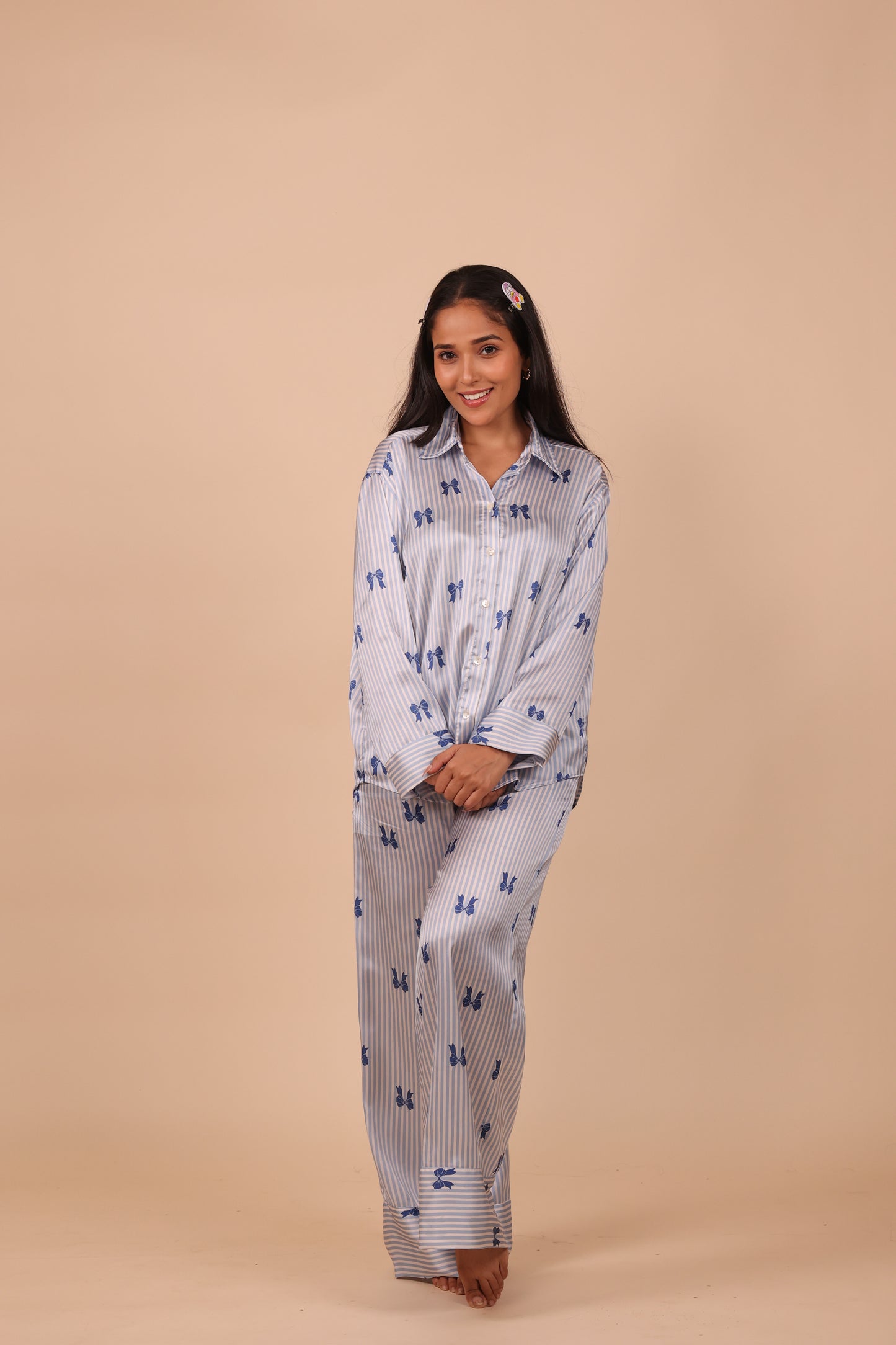 Lil Bows Wide Leg PJ Set | Masha at Broadway