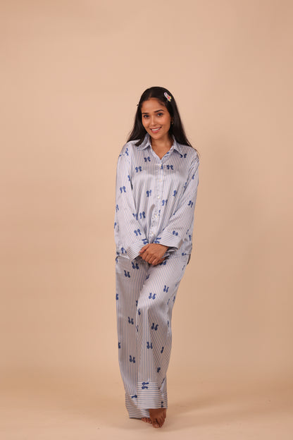Lil Bows Wide Leg PJ Set | Masha at Broadway