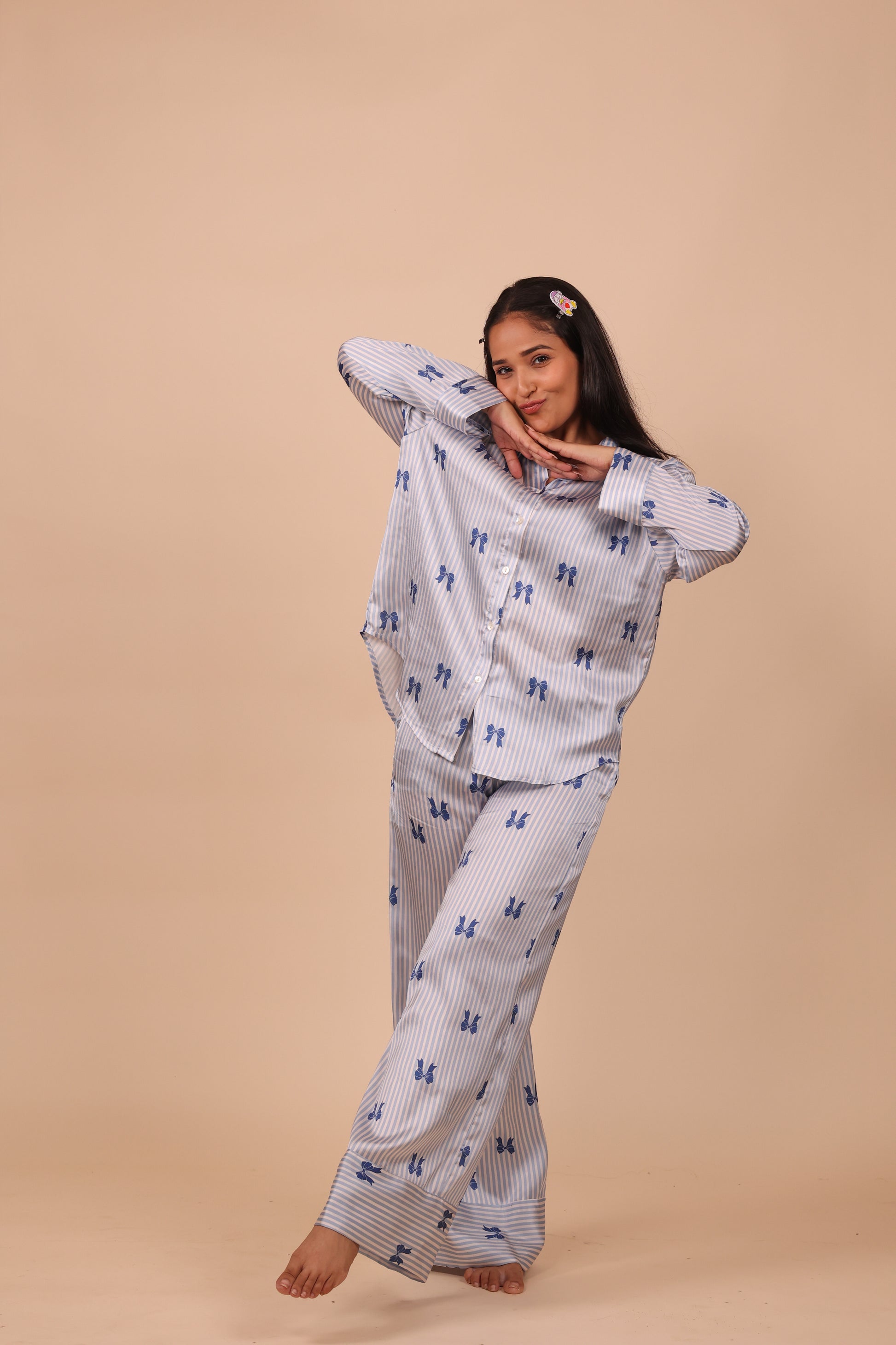 Lil Bows Wide Leg PJ Set | Masha at Broadway