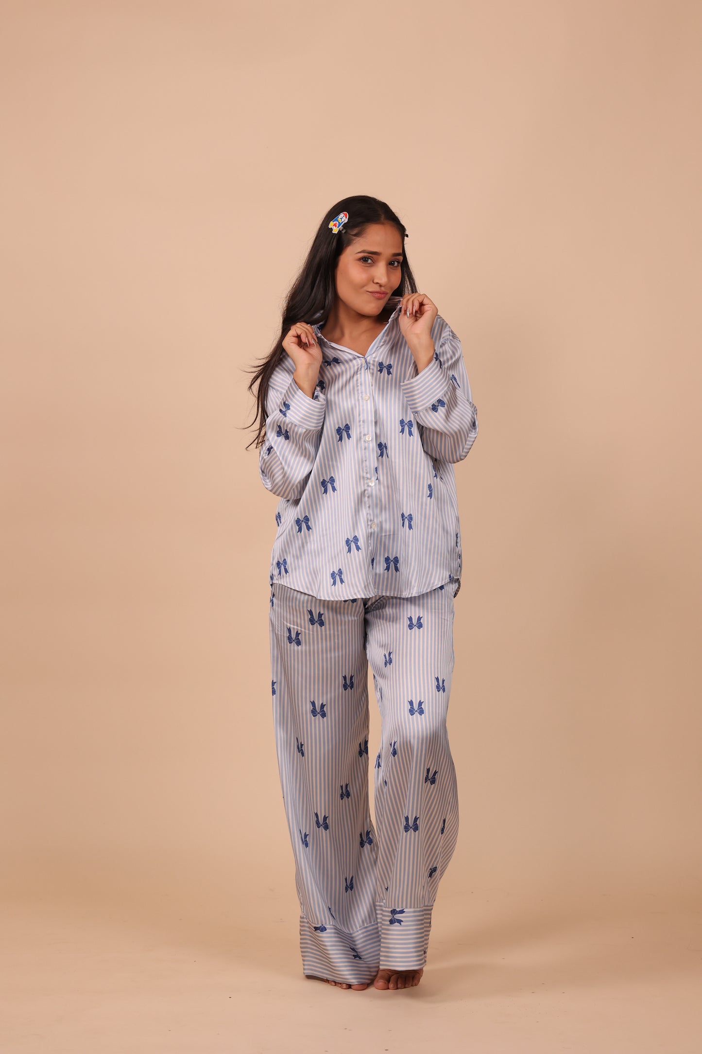 Lil Bows Wide Leg PJ Set | Masha at Broadway