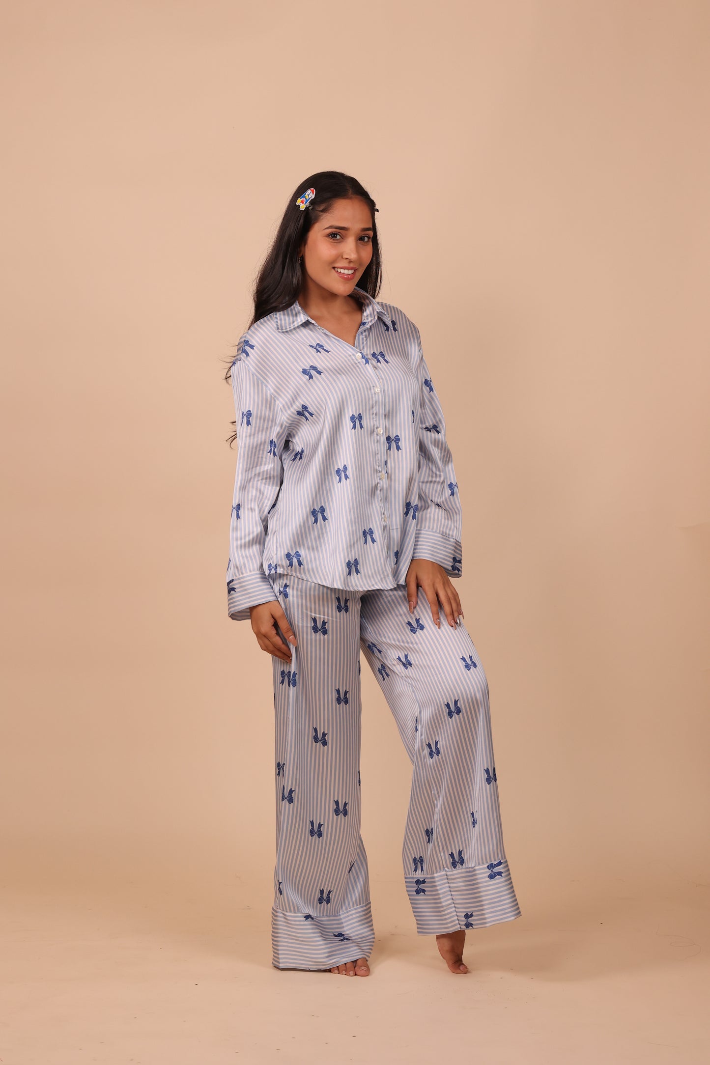 Lil Bows Wide Leg PJ Set | Masha at Broadway