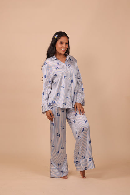 Lil Bows Wide Leg PJ Set | Masha at Broadway