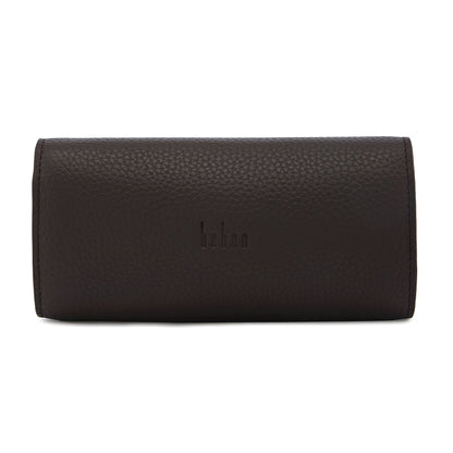 SIAN SUNGLASS CASE PEBBLE DARK BROWN