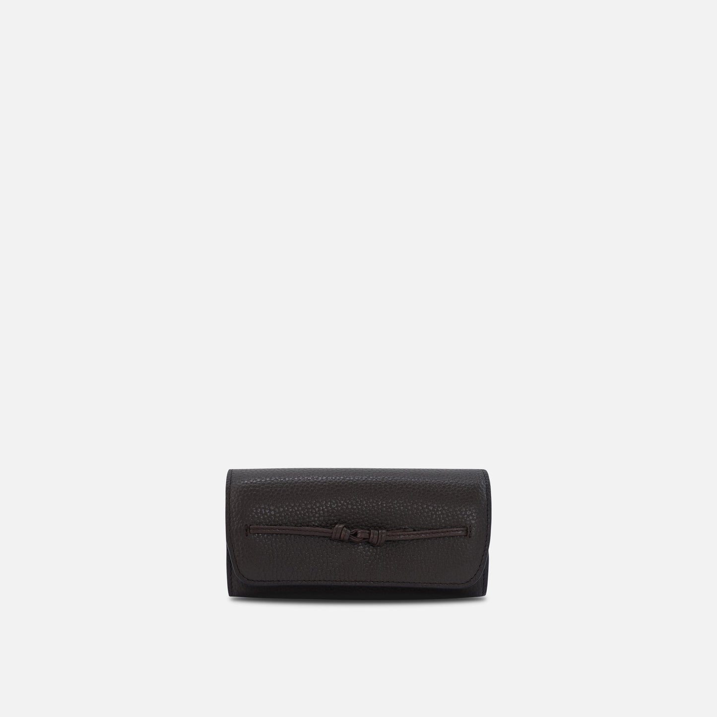 SIAN SUNGLASS CASE PEBBLE DARK BROWN
