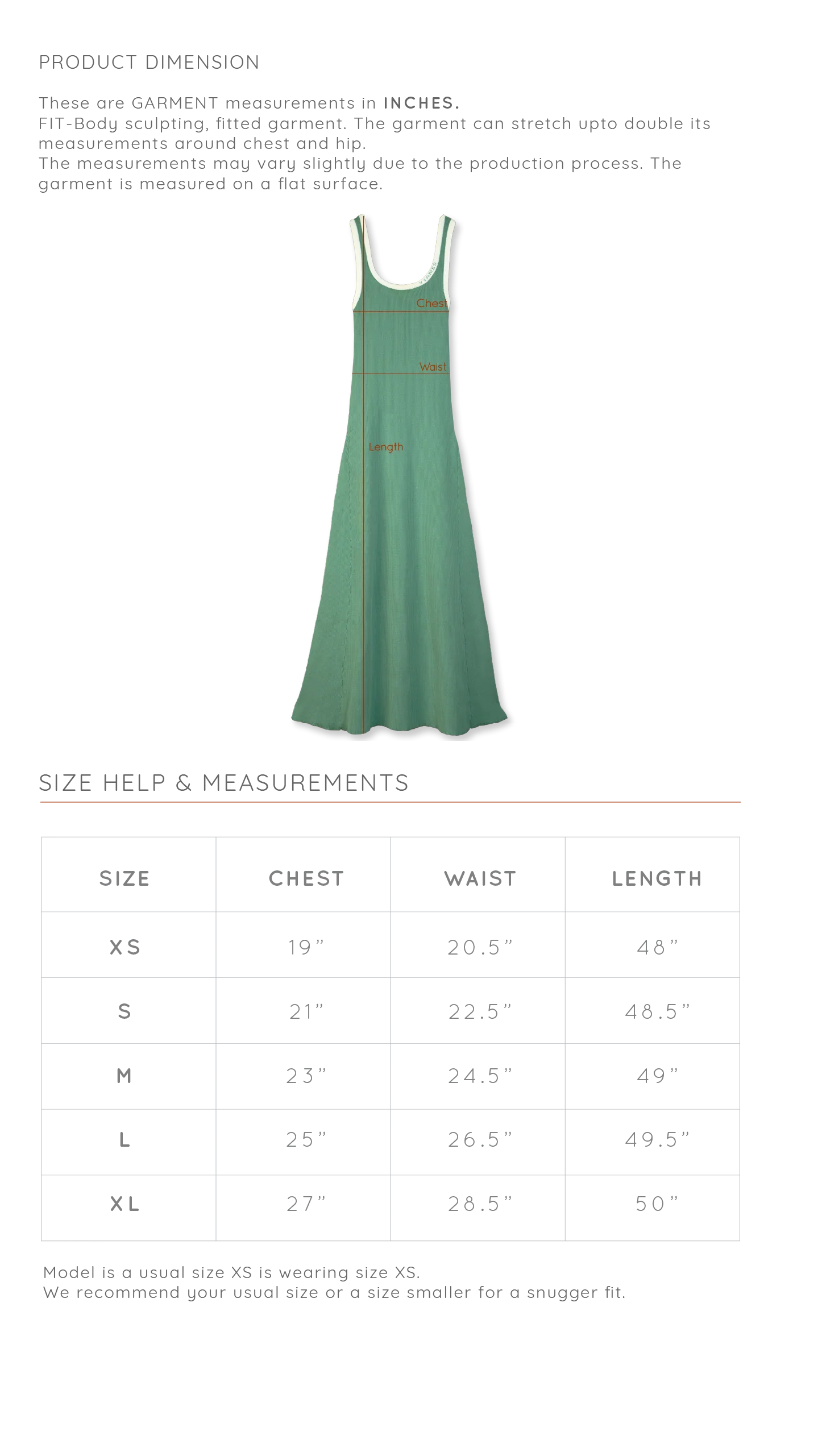 Size Guide