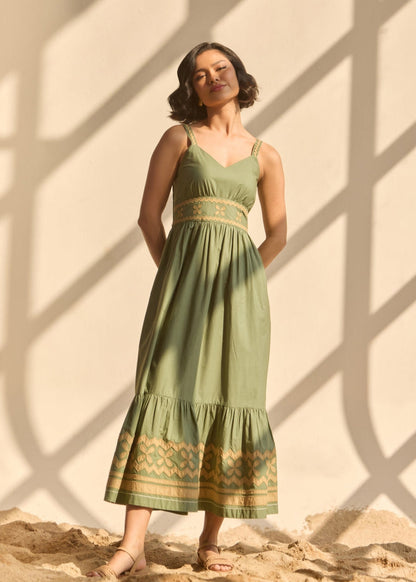 Tushita Mehta in Sara Applique Maxi | Style Island at Broadway